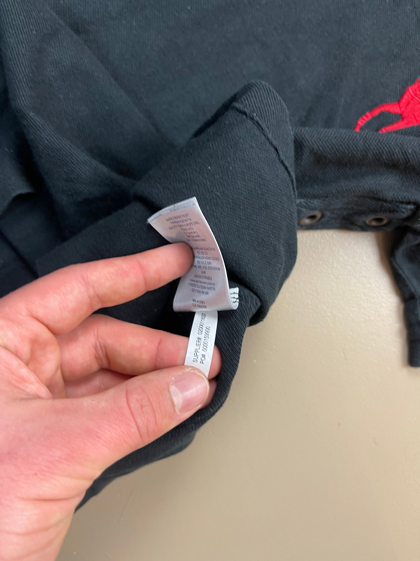 Ralph-Lauren Polo Schwarz L