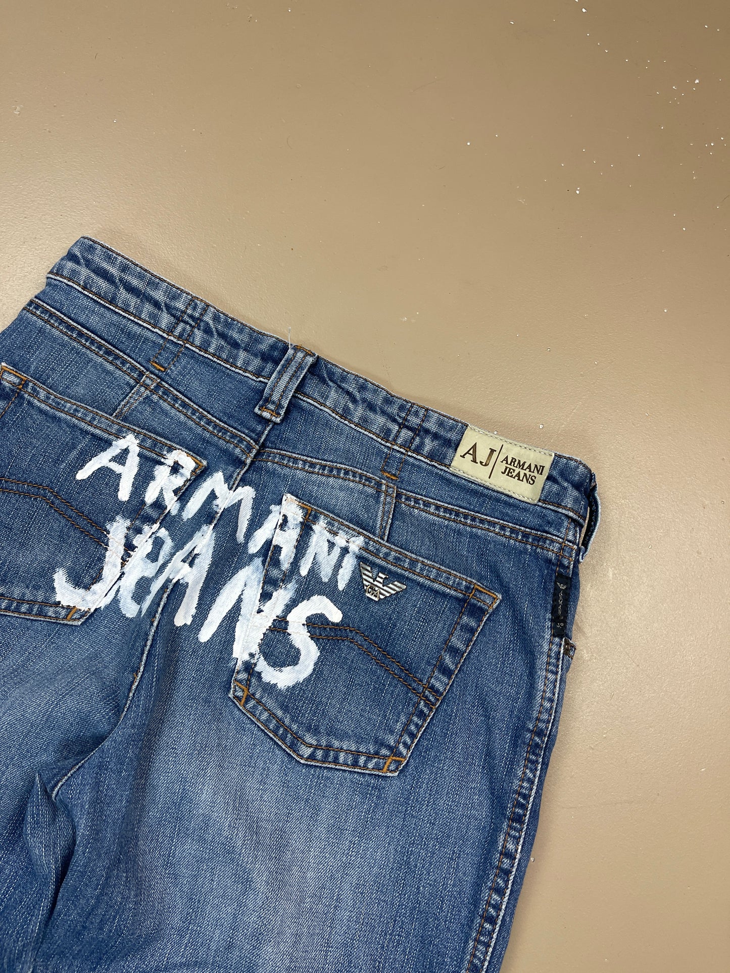 Armani Back-Print Jeans Xs