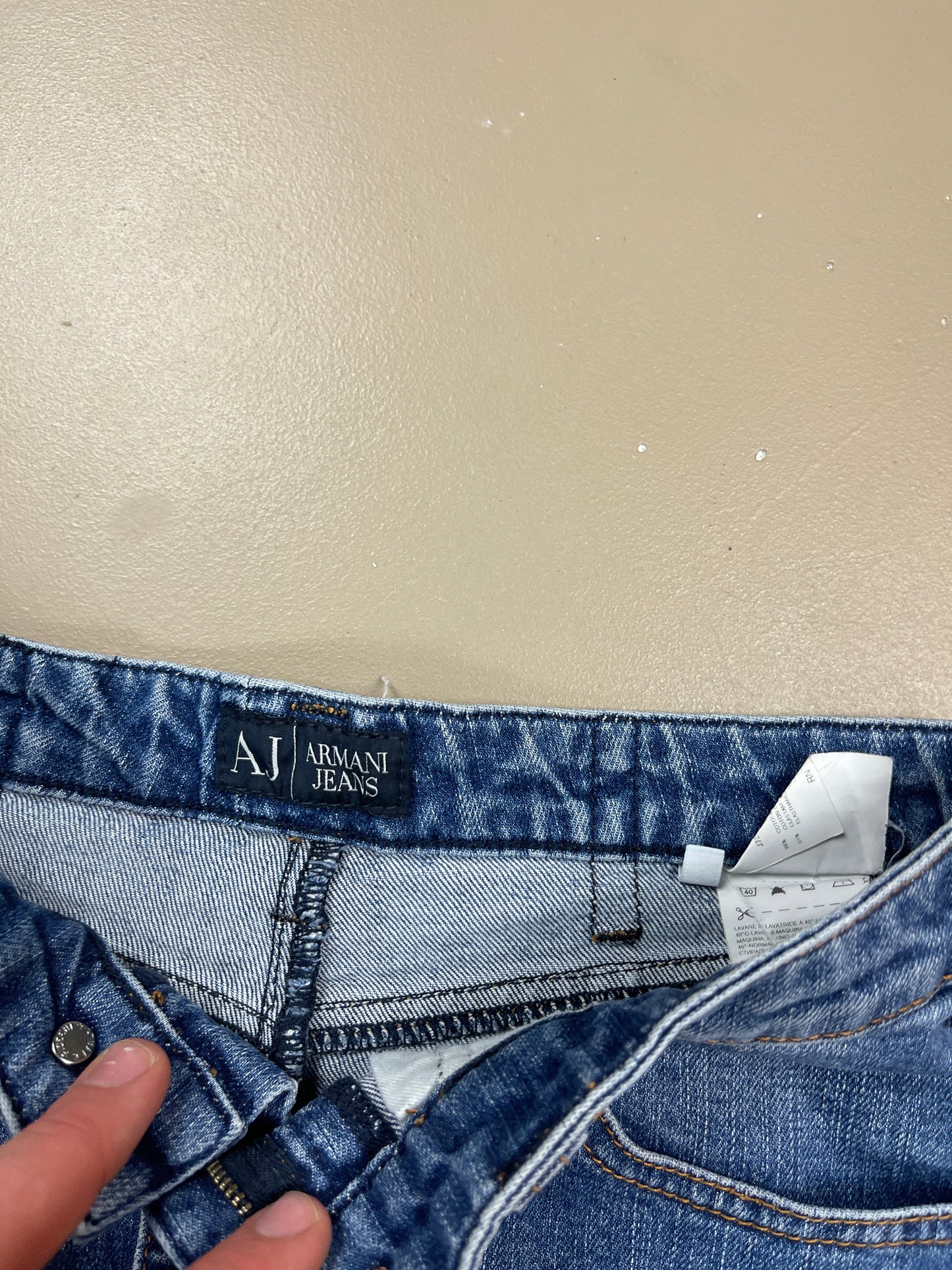 Armani Back-Print Jeans Xs