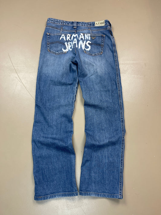 Armani Back-Print Jeans Xs