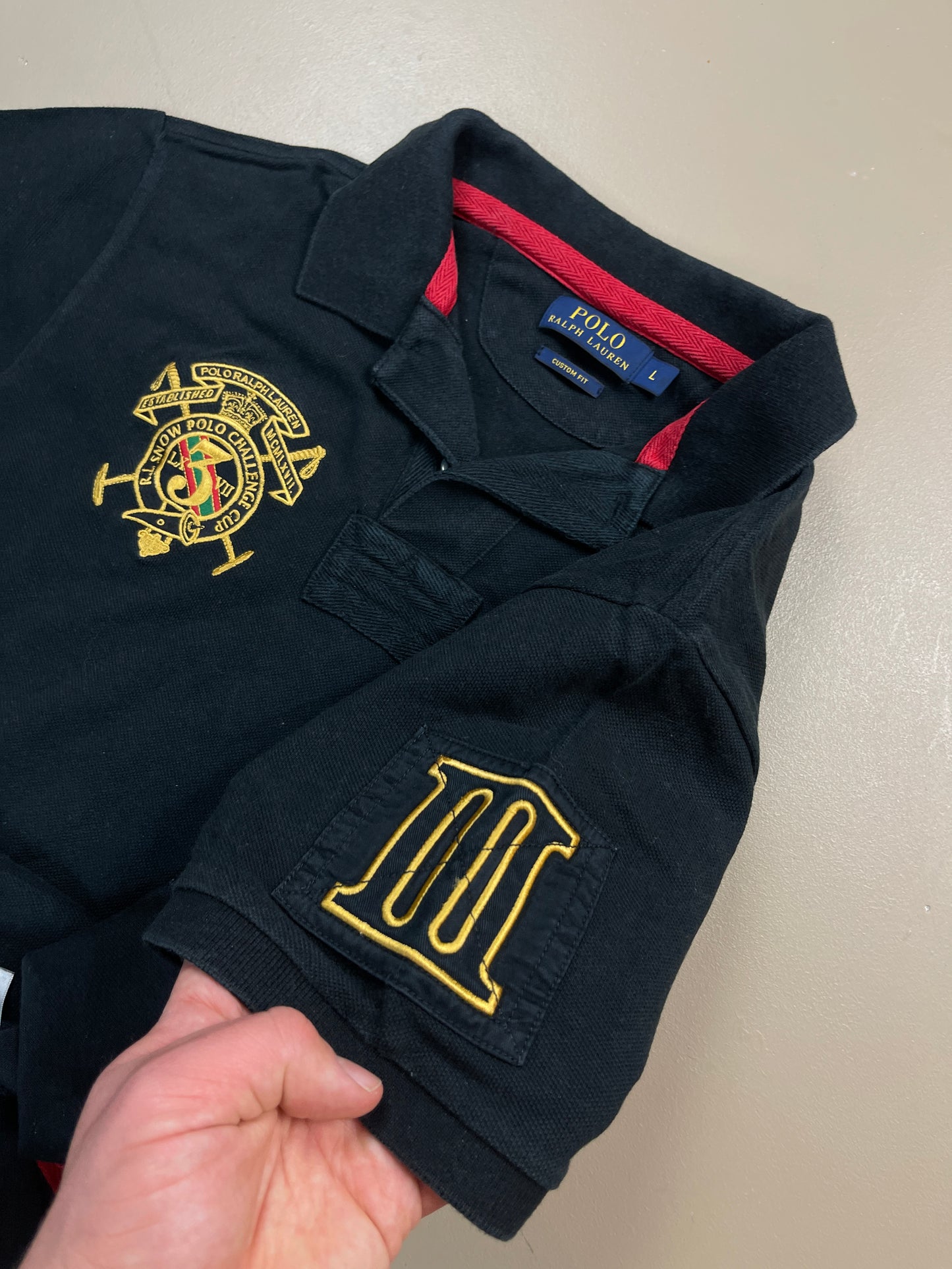 Ralph-Lauren Polo Schwarz L